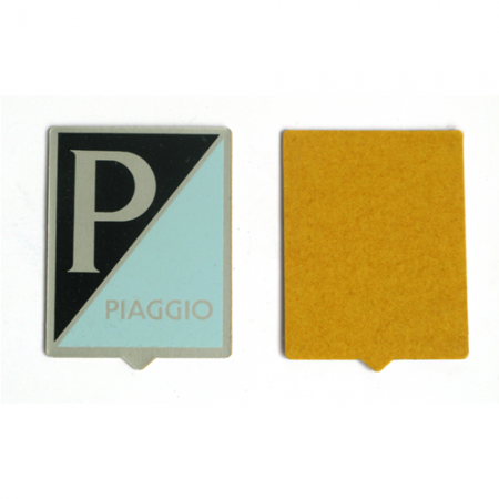 Scudetto stemma PIAGGIO grande in allumino adesivo per VESPA 125 150