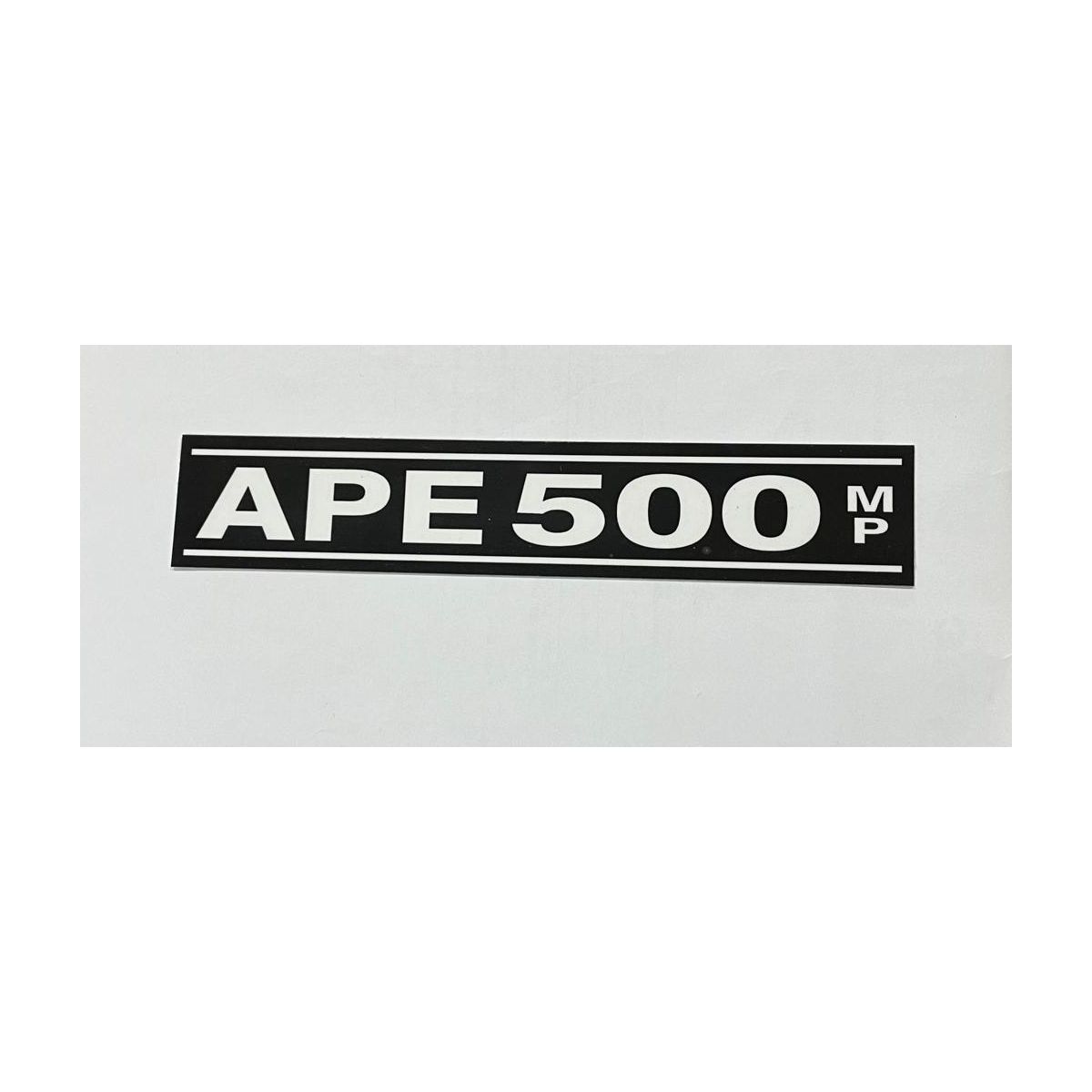 Scritta Ape MP 500