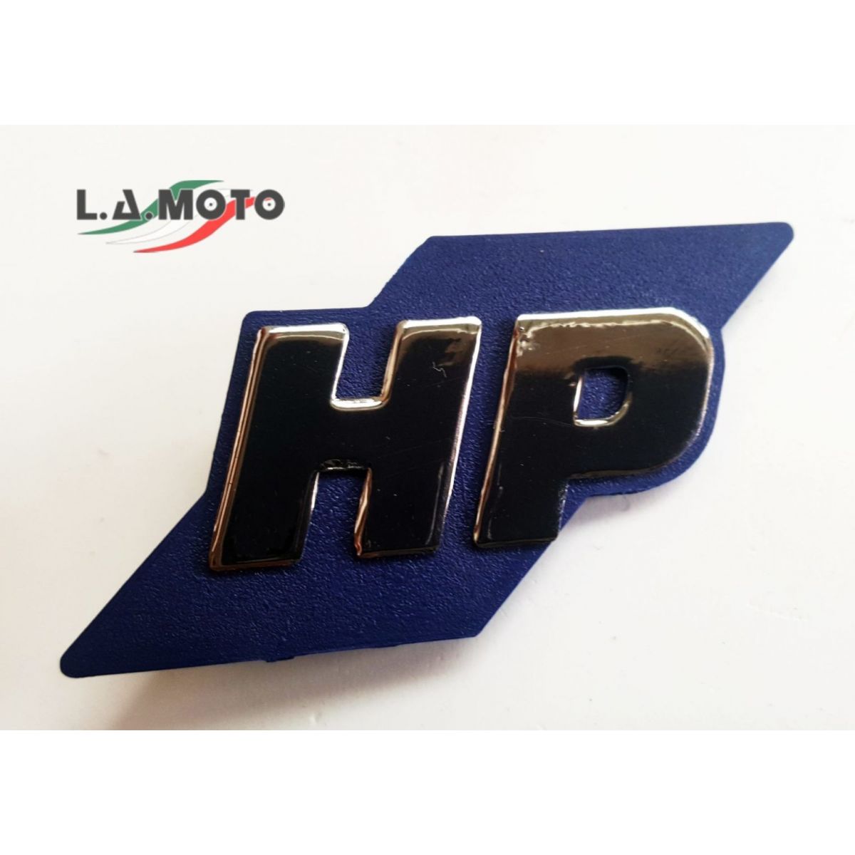 Targhetta HP in plastica ABS per bauletto VESPA 50 FL FL2 HP r.o. 259394