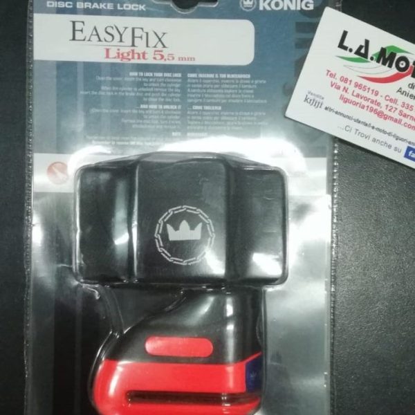 Lucchetto Antifurto Blocca Disco Freno Bloccadisco Motocicli Scooter 5,5 mm