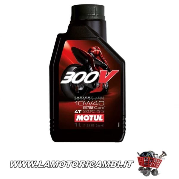 OLIO MOTUL 300V FACTORY LINE ROAD RACING ESTER CORE 10W40 100% SINTETICO 4T 1 LITRO
