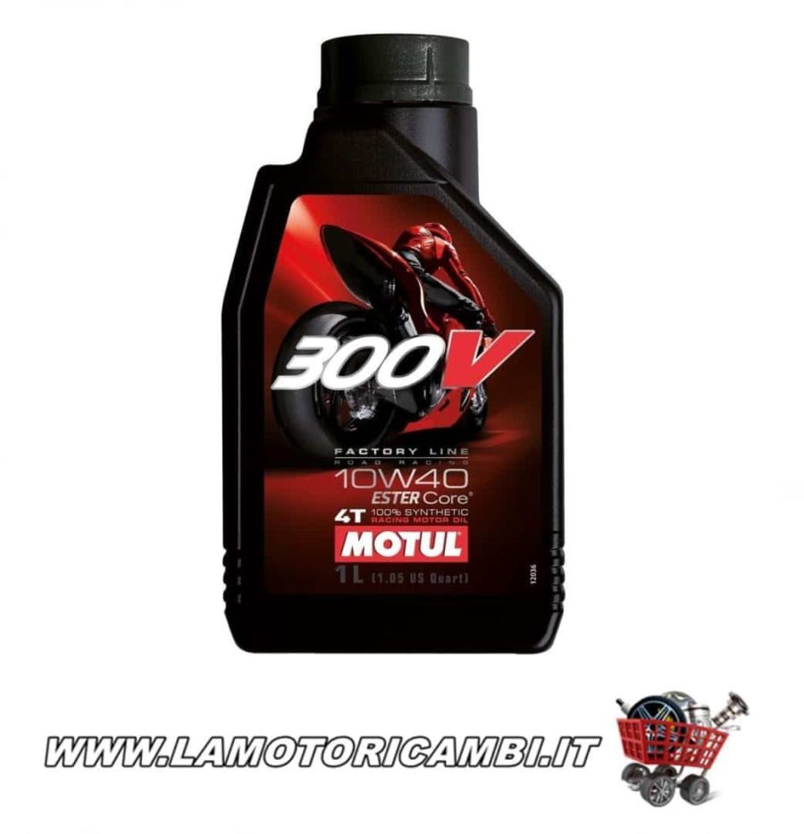 OLIO MOTUL 300V FACTORY LINE ROAD RACING ESTER CORE 10W40 100% SINTETICO 4T 1 LITRO