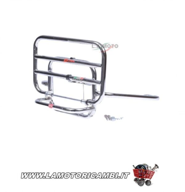 FACO 01440/C PORTAPACCHI CROMATO POSTERIORE PER PIAGGIO VESPA GTS
