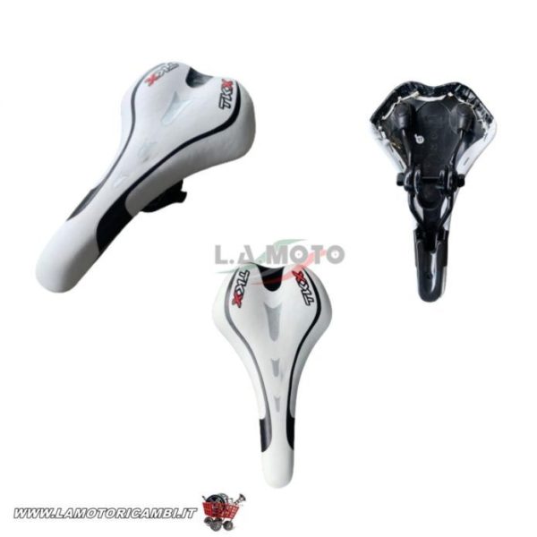 SELLA BICI MTB – MOUNTAIN BIKE – CITY BIKE – E BIKE BIANCO/ NERO TKX
