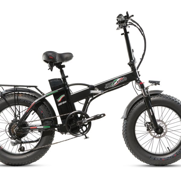 FAT BIKE 750W JEEP CLASS E-BIKE 20′ BICICLETTA BICI PIEGHEVOLE ELETTRICA 48V NERO