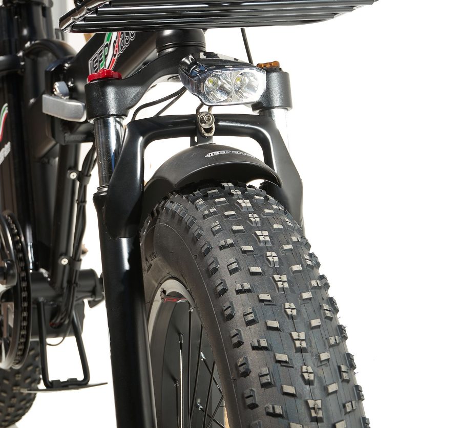 FAT BIKE 750W JEEP CLASS E-BIKE 20′ BICICLETTA BICI PIEGHEVOLE ELETTRICA 48V NERO - immagine 6