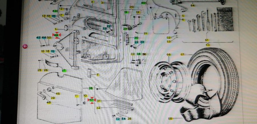 CALOTTA SUPPORTO SOSTEGNO FARO ANTERIORE ORIGINALE PIAGGIO APE MP, APE CAR 185843 - immagine 2