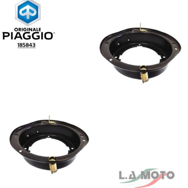 COPPIA CALOTTA SUPPORTO SOSTEGNO FARO ANTERIORE ORIGINALE PIAGGIO APE MP, APE CAR