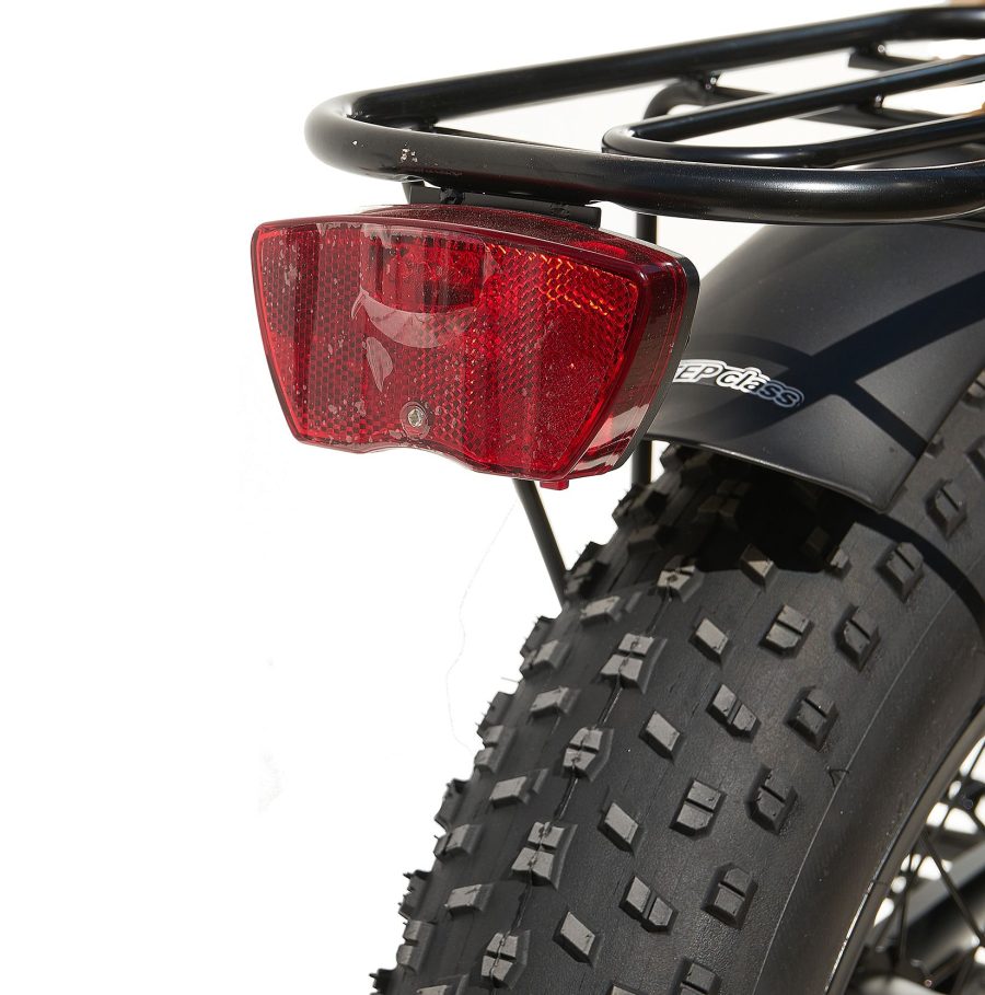 FAT BIKE 750W JEEP CLASS MILITAR E-BIKE 20′ BICICLETTA BICI PIEGHEVOLE ELETTRICA 48V NERO OPACO - immagine 9
