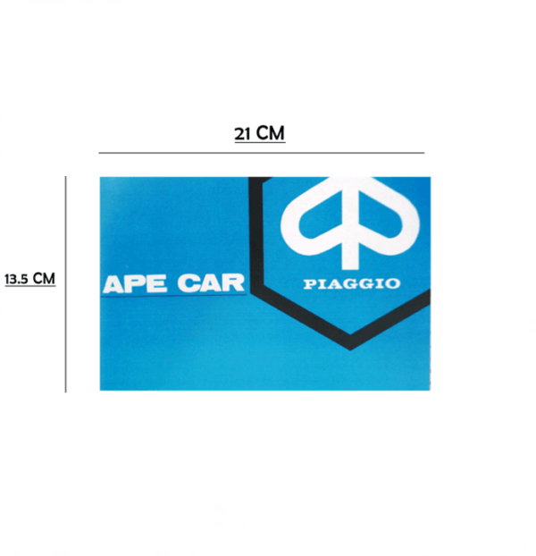 MANUALE LIBRETTO USO E MANUTENZIONE PER APE CAR