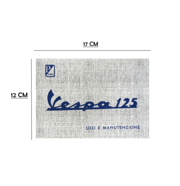 MANUALE LIBRETTO USO E MANUTENZIONE PER VESPA 125 NUOVA VMA1T DAL 1965