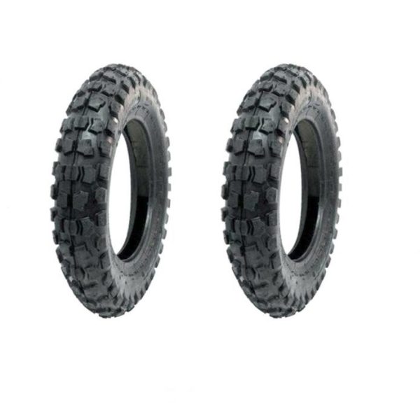 KIT DA DUE COPERTONI PNEUMATICI 3.50-10 6PR 51J CROSS TASSELLATA PIAGGIO