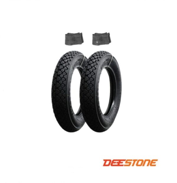 2 PNEUMATICI GOMME COPERTONI + CAMERA 3 00 10 PIAGGIO VESPA 50 SPECIAL PK HP