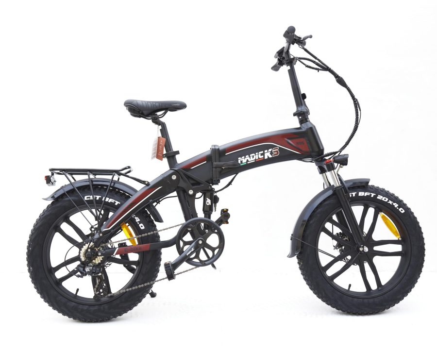 BICICLETTA ELETTRICA E-BIKE FAT BIKE BICI PIEGHEVOLE BIAMMORTIZZATA MADICKS 250W