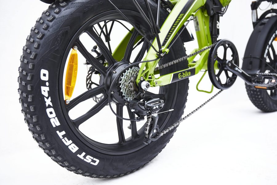 BICICLETTA ELETTRICA E-BIKE FAT BIKE BICI PIEGHEVOLE BIAMMORTIZZATA MADICKS 250W - immagine 2