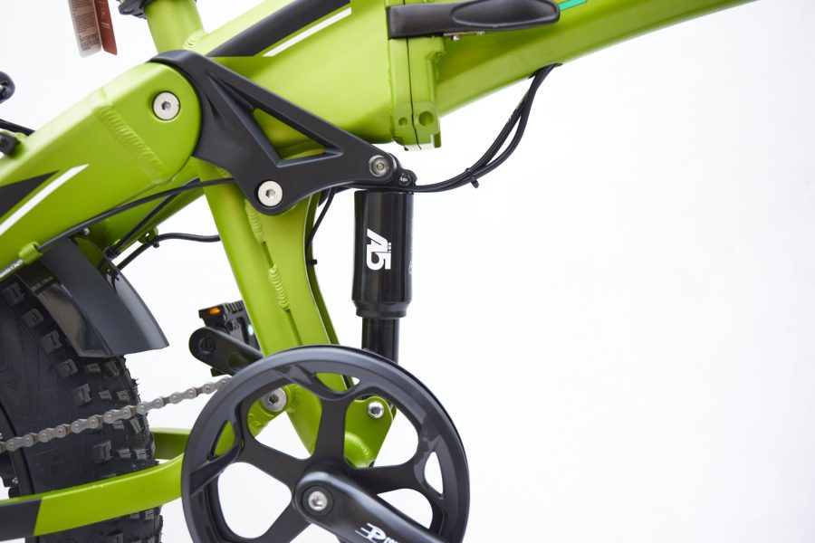 BICICLETTA ELETTRICA E-BIKE FAT BIKE BICI PIEGHEVOLE BIAMMORTIZZATA MADICKS 250W - immagine 3