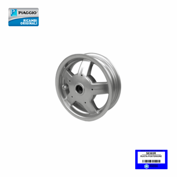 56365R RUOTA POSTERIORE VESPA LX 4T 125 2005-2011 ORIGINALE PIAGGIO