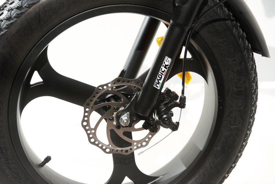 BICICLETTA ELETTRICA FAT BIKE 750W E-BIKE BICI PIEGHEVOLE BIAMMORTIZZATA MADICKS GRIGIO - immagine 9