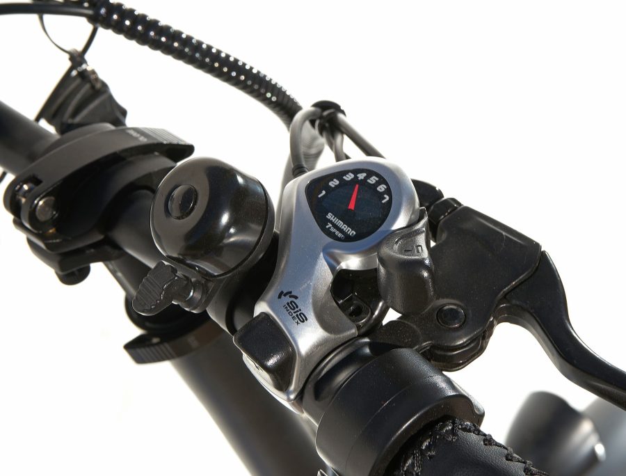 BICICLETTA ELETTRICA FAT BIKE 750W E-BIKE BICI PIEGHEVOLE BIAMMORTIZZATA MADICKS GRIGIO - immagine 10