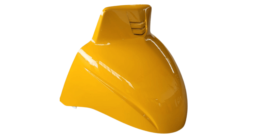 B073882 PARAFANGO ANTERIORE GIALLO APE CALESSINO 200 ORIGINALE PIAGGIO