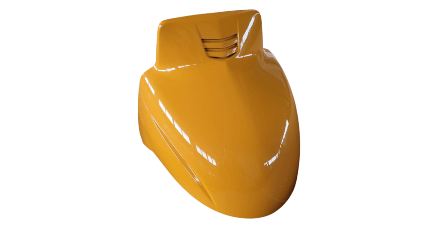 B073882 PARAFANGO ANTERIORE GIALLO APE CALESSINO 200 ORIGINALE PIAGGIO - immagine 2
