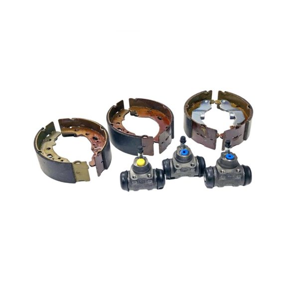 KIT GANASCE FRENO ANTERIORE E POSTERIORE + CILINDRETTI PIAGGIO APE TM P602 P703