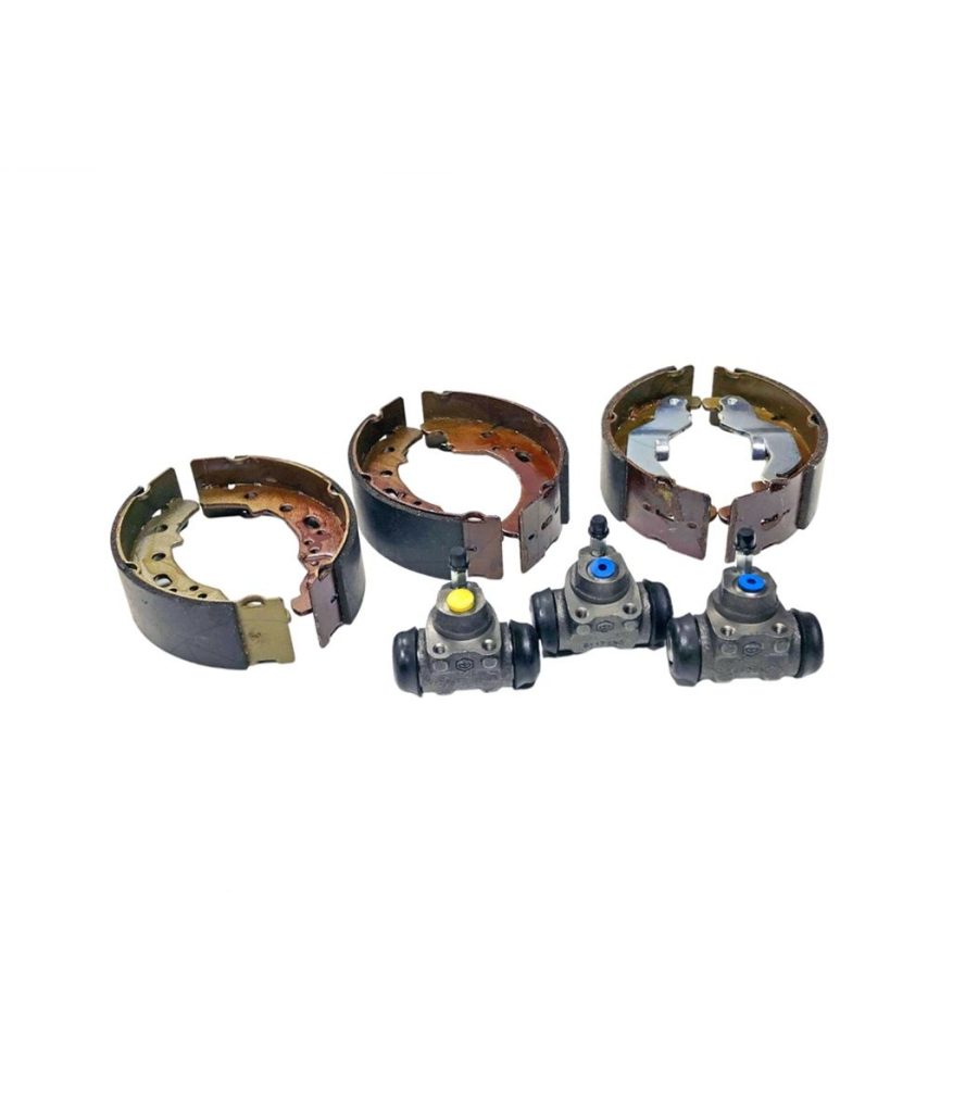 KIT GANASCE FRENO ANTERIORE E POSTERIORE + CILINDRETTI PIAGGIO APE TM P602 P703