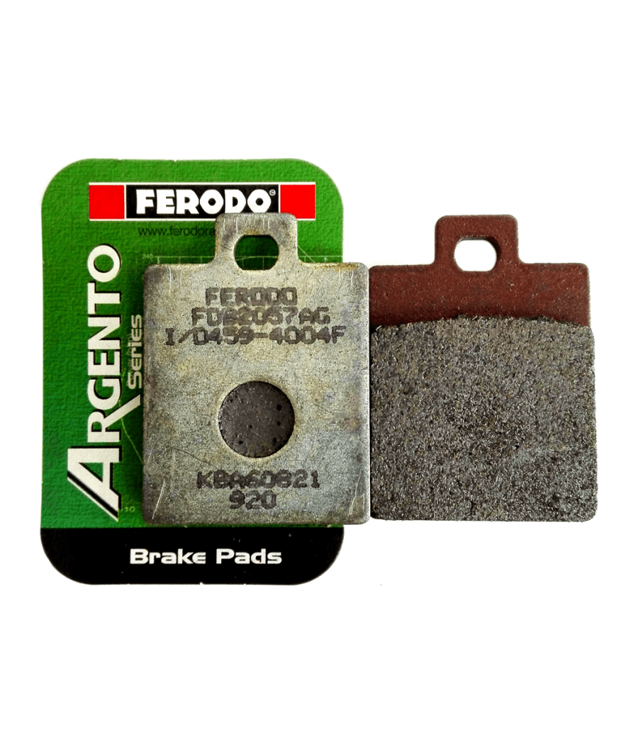 COPPIA PASTIGLIE FRENO ANTERIORI/POSTERIORI ARGENTO FERODO FDB2057AG