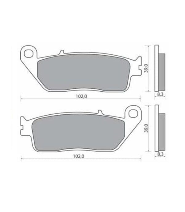 COPPIA PASTIGLIE PASTIGLIE FRENO ORGANICHE MOTO PER APRILIA, FANTIC, MALAGUTI, GILERA, PIAGGIO