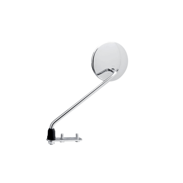 SPECCHIO RETROVISORE CROMATO SINISTRO COMPLETO DI STAFFE VESPA PX PE N L R SPECIAL PRIMAVERA ET3 GS VBB VNB SPRINT SUPER RALLY