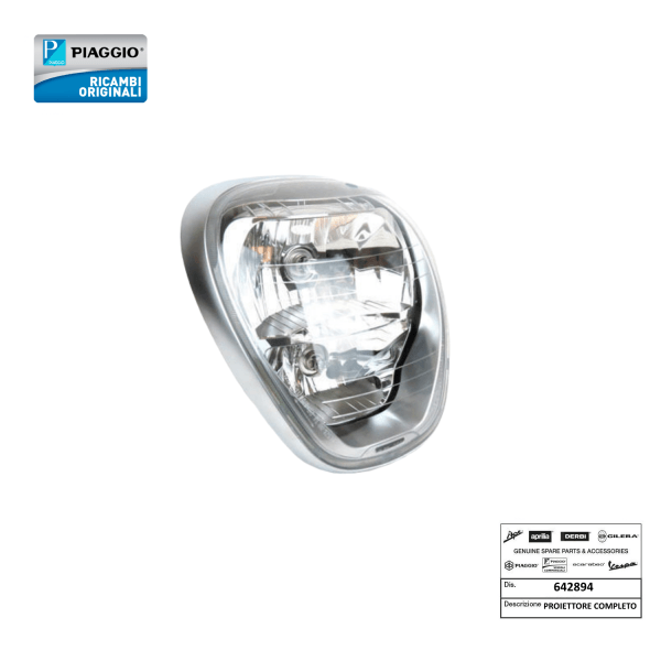 642894 - PROIETTORE FARO COMPLETO ORIGINALE PIAGGIO BEVERLY