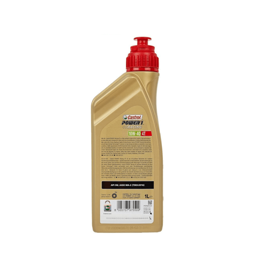 OLIO MOTORE CASTROL POWER1 RACING 4T 10W-40 1LT - immagine 3
