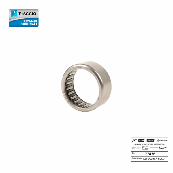 177436 - CUSCINETTO RUOTA ANTERIORE ASTUCCIO A RULLI FORCELLA ANTERIORE Ø 20 MM VESPA ZIP MP3