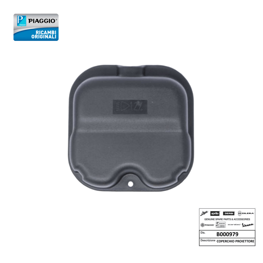 B000979 - COPERCHIO FORO ISPEZIONE PROIETTORE ORIGINALE PIAGGIO PORTER QUARGO