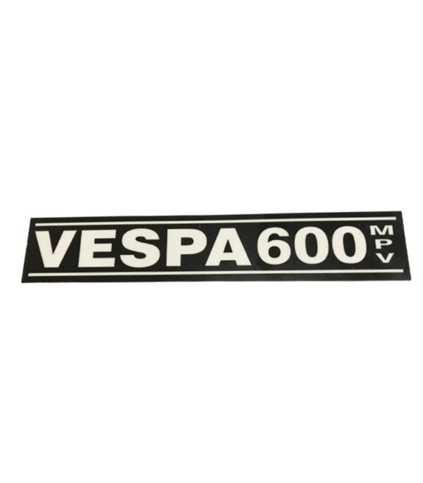 TARGHETTA 'VESPA 600 MPV'