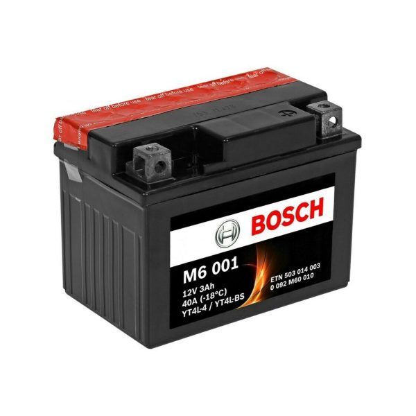 M6001 - BATTERIA MOTO BOSCH YTX4L-BS 12V 3AH SCOOTER S/MAN