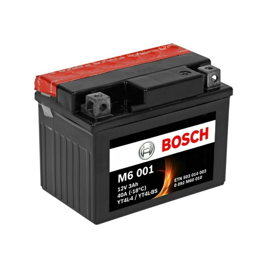 M6001 - BATTERIA MOTO BOSCH YTX4L-BS 12V 3AH SCOOTER S/MAN
