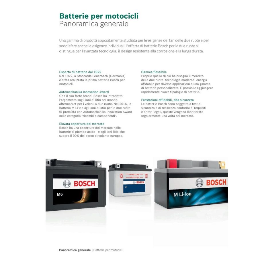 M6001 - BATTERIA MOTO BOSCH YTX4L-BS 12V 3AH SCOOTER S/MAN - immagine 3