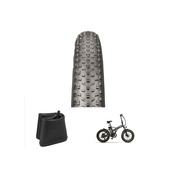 COPERTONE FATBIKE TACCHETTATO 20×4.00 + CAMERA D'ARIA