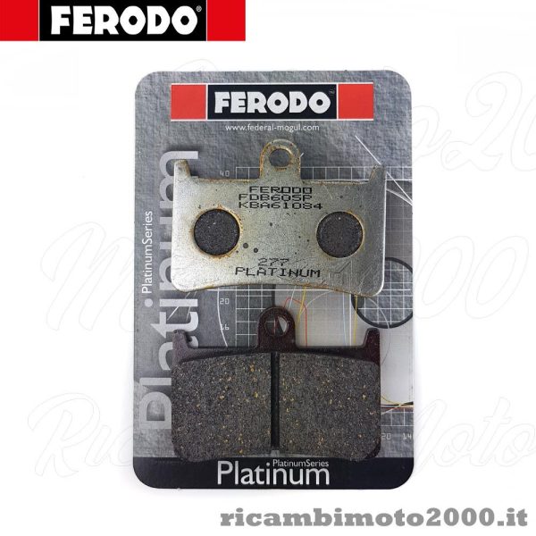 COPPIA PASTIGLIE FRENO ANTERIORI FERODO FDB605P YAMAHA FZ1 FZ6 FZ8 T-MAX 500 530