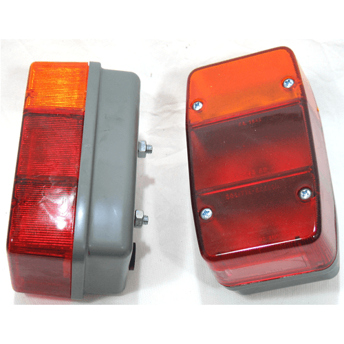 COPPIA FANALI FRECCE STOP POSTERIORI PER APE 125 150 175 350 400 405 PENTARO'