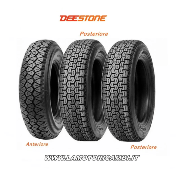 KIT PNEUMATICI 4.00-12 DEESTONE PER PIAGGIO APE TM