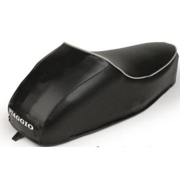 SELLA NERA CON GOBBA PER VESPA 50 N L R SPECIAL CON LOGO