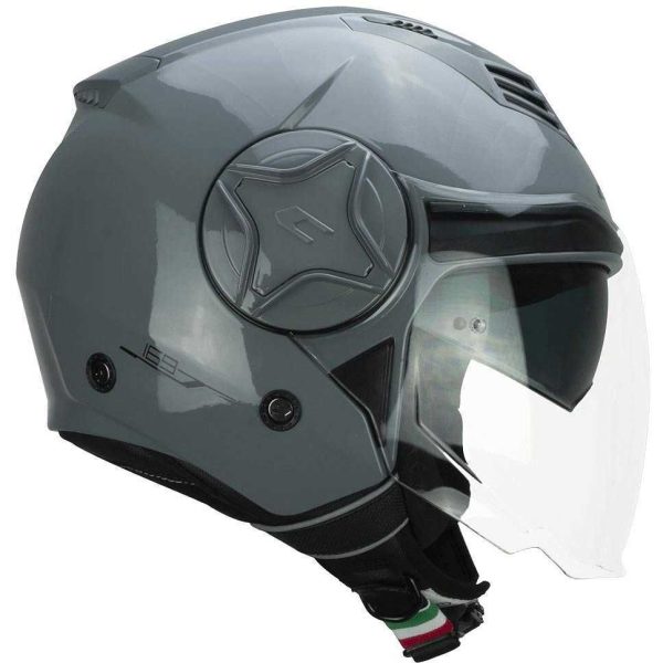 CASCO MOTO JET DOPPIA VISIERA CGM 169A ILLI MONO GRIGIO LUCIDO