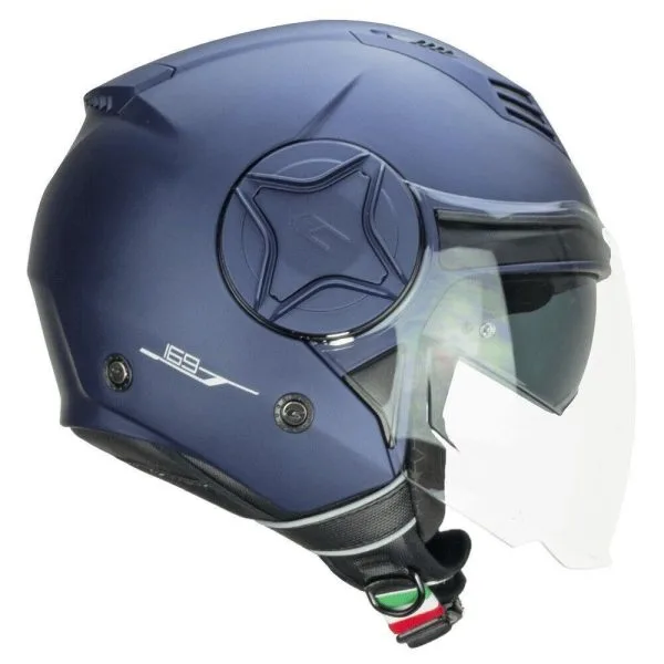 CASCO MOTO JET DOPPIA VISIERA CGM 169A ILLI MONO BLU SATINATO