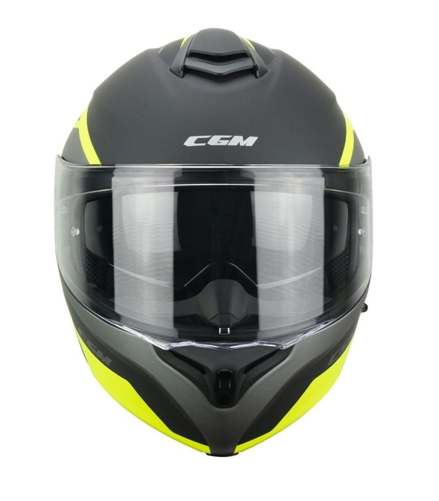 CASCO MOTO MODULARE CGM 508G 568G BERLINO BRESDA  GRAFITE GIALLO FLUO OPACO - immagine 3