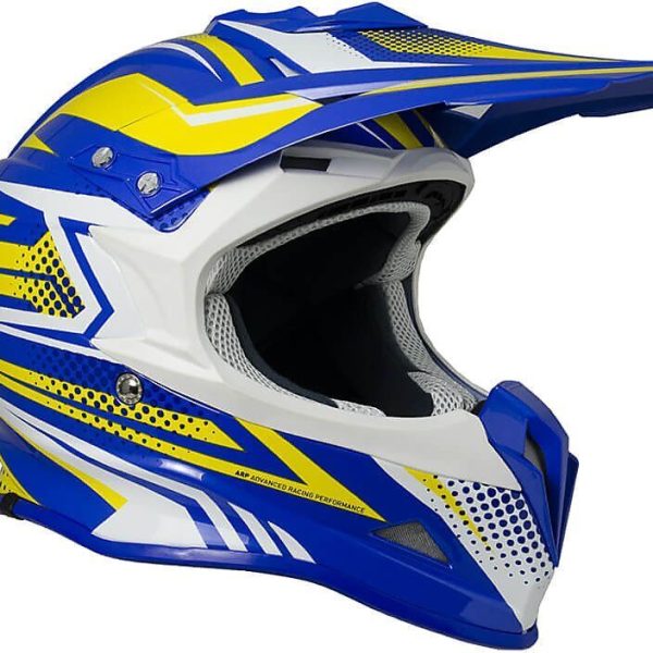 CASCO MOTO CROSS ENDURO CGM 601S FREEWAY GIALLO BLU