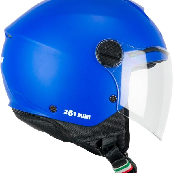 CGM CASCO OPEN FACE BAMBINO 261A MINI MONO BLU OPACO