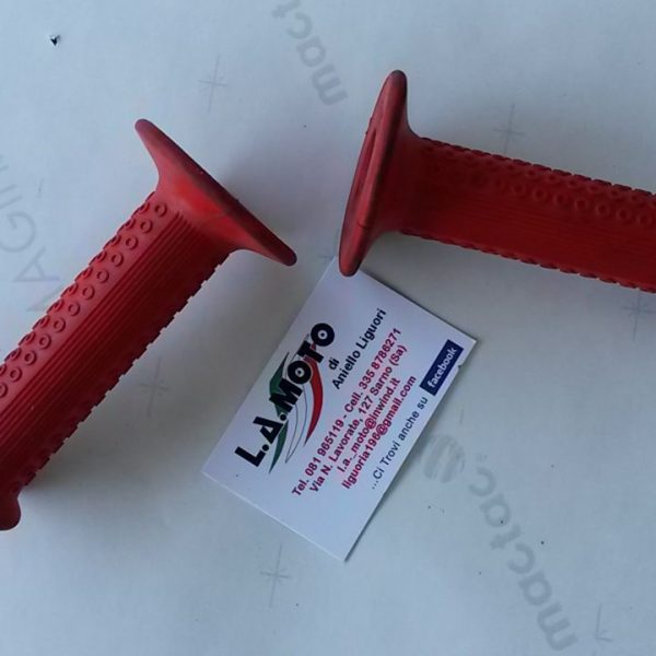 COPPIA MANOPOLE ROSSE PER CROSS E MINICROSS