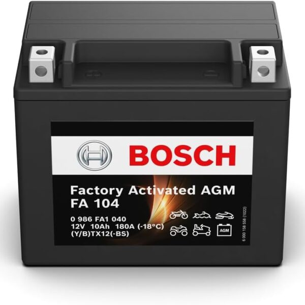 BOSCH BATTERIA M6 014 FA104 YTX12-4 YTX12-BS 12V 10AH